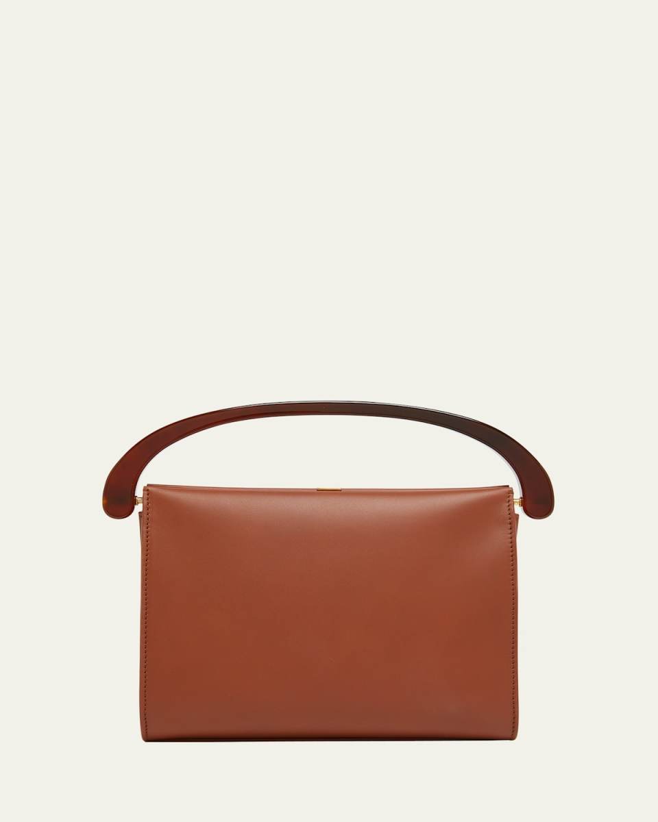 Crisp Leather Top-Handle Bag